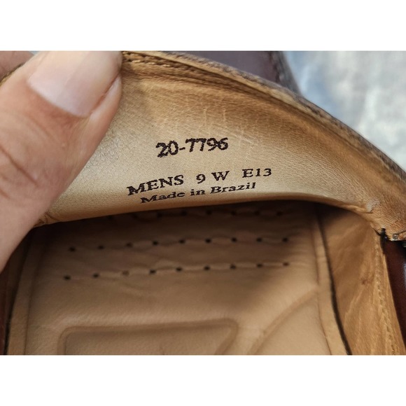 NWT Johnston & Murphy Mens Ainsworth PN Mohagany Shoes-Size 9W - Picture 10 of 11